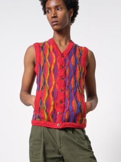 Red Coogi vest waistcoat - WILDE