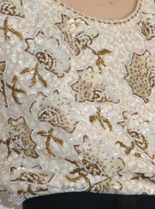 Sequin bead floral top - WILDE