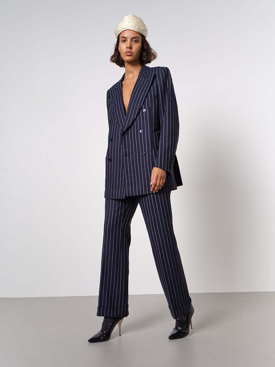 Pierre Balmain stripe wool suit