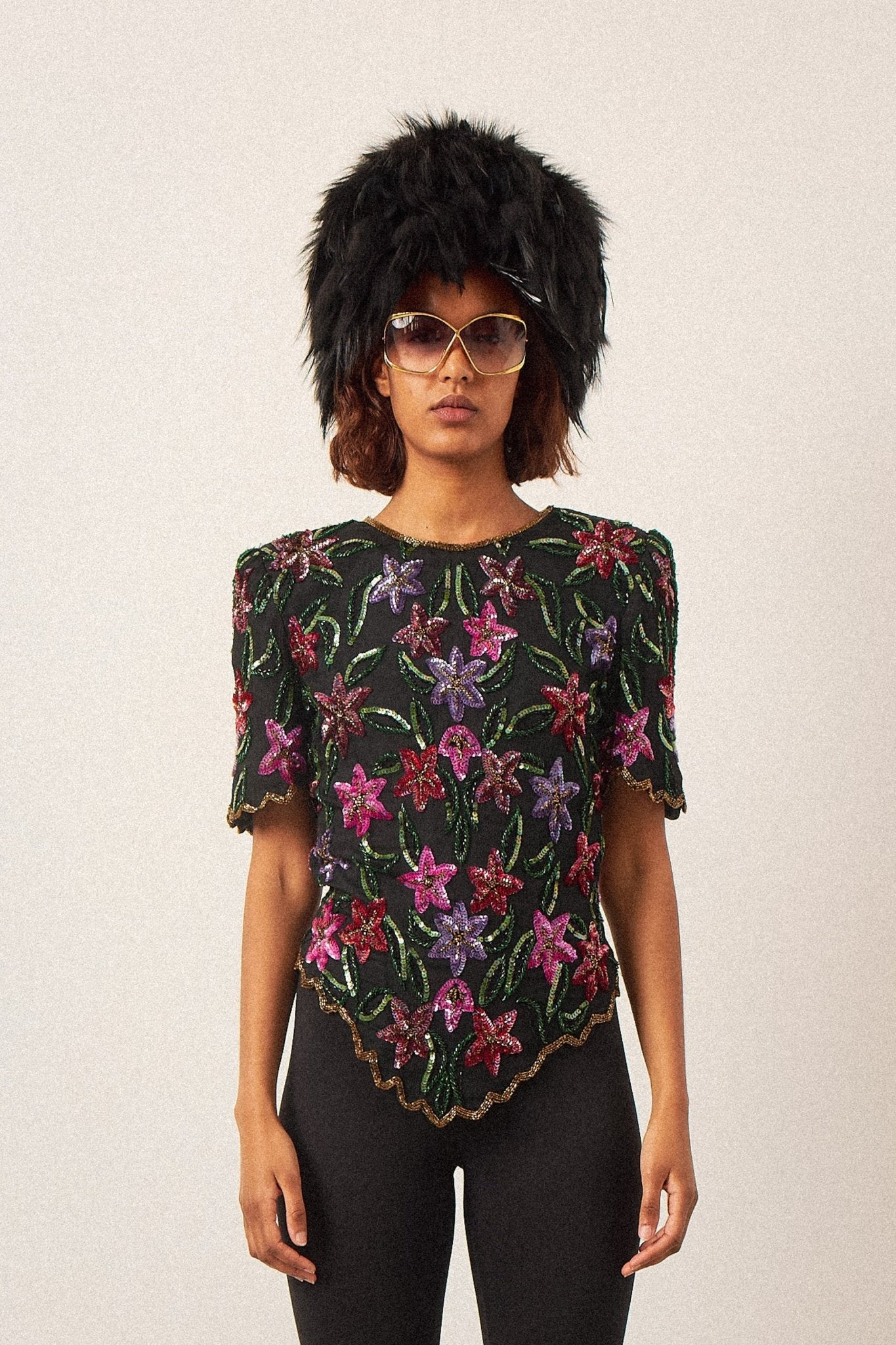 Silk Floral Bead Top - WILDE