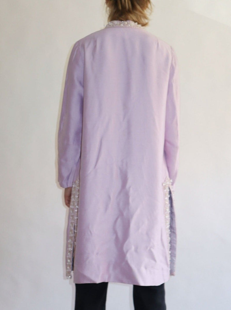 Silk lilac bead jacket - WILDE