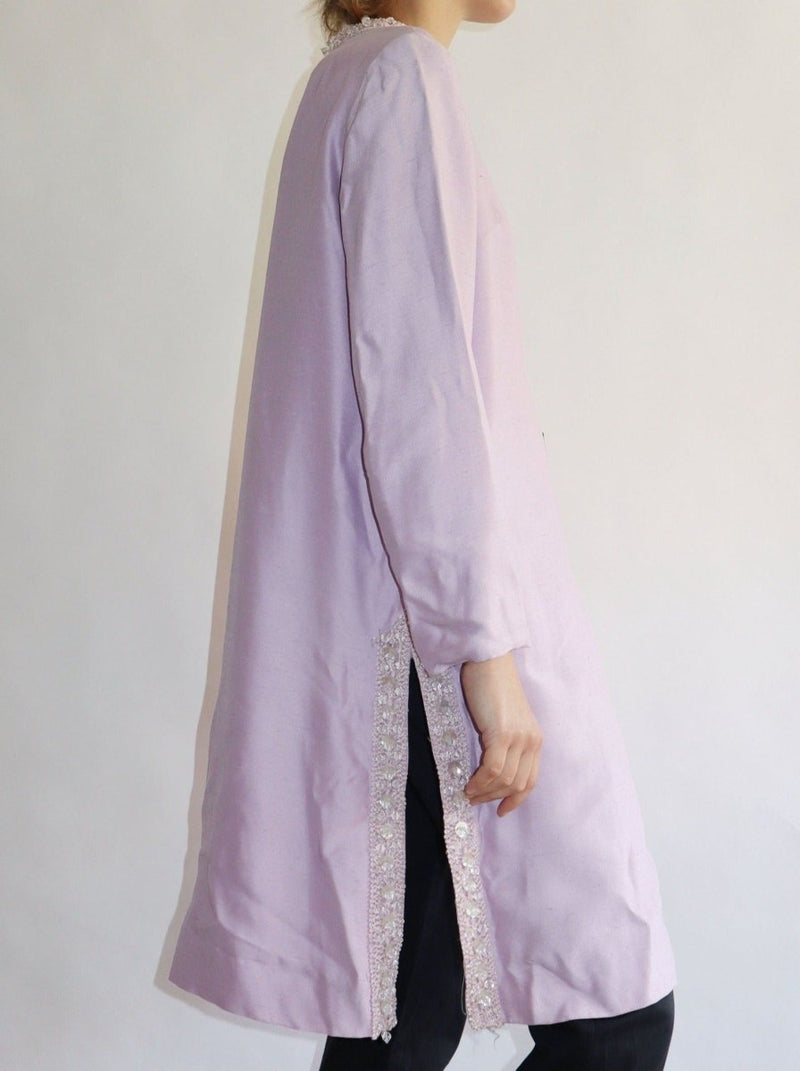 Silk lilac bead jacket - WILDE
