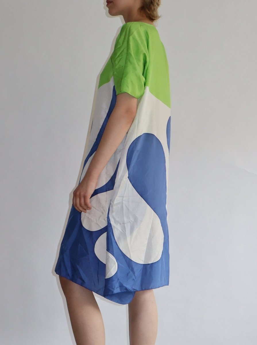 Silk tissue art print dress - WILDE