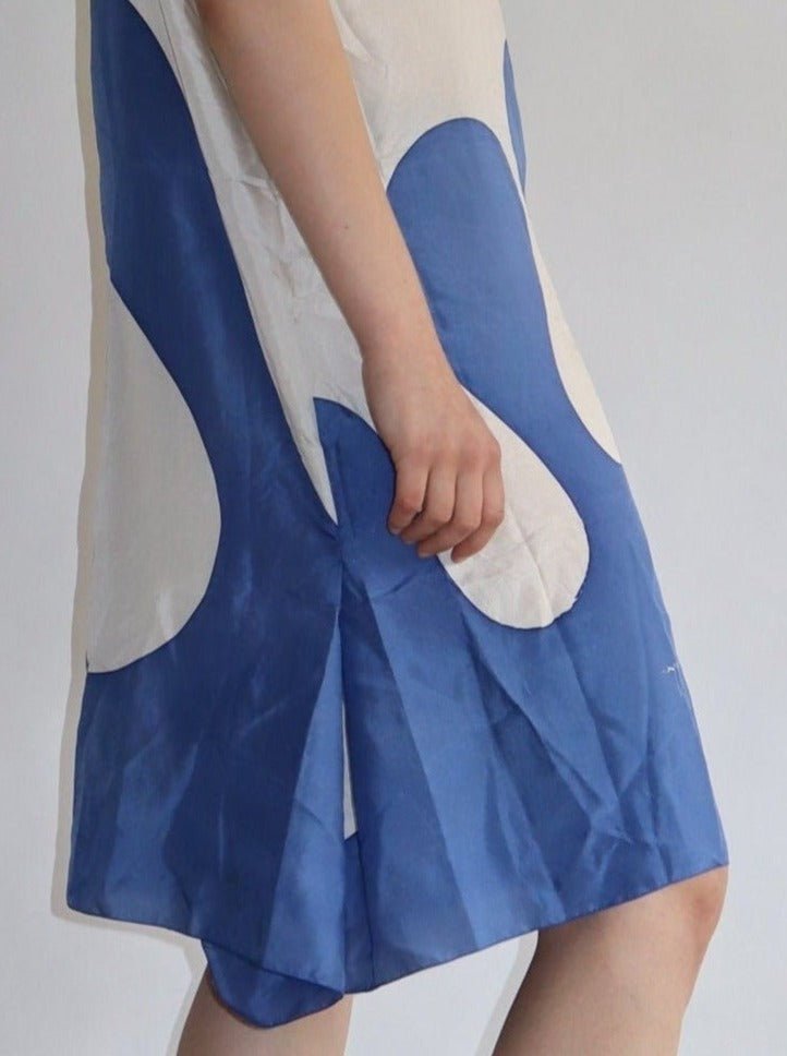 Silk tissue art print dress - WILDE