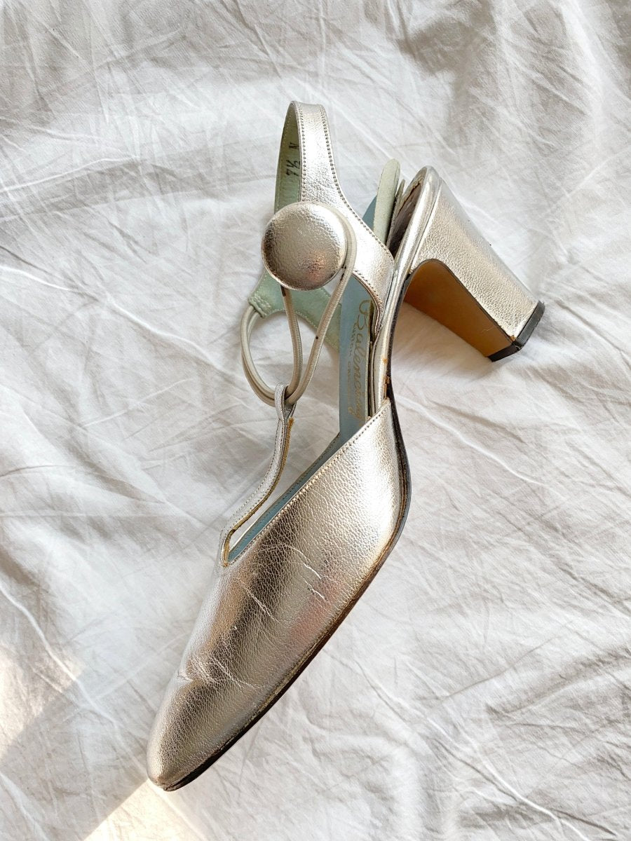 Silver Balenciaga heels - WILDE