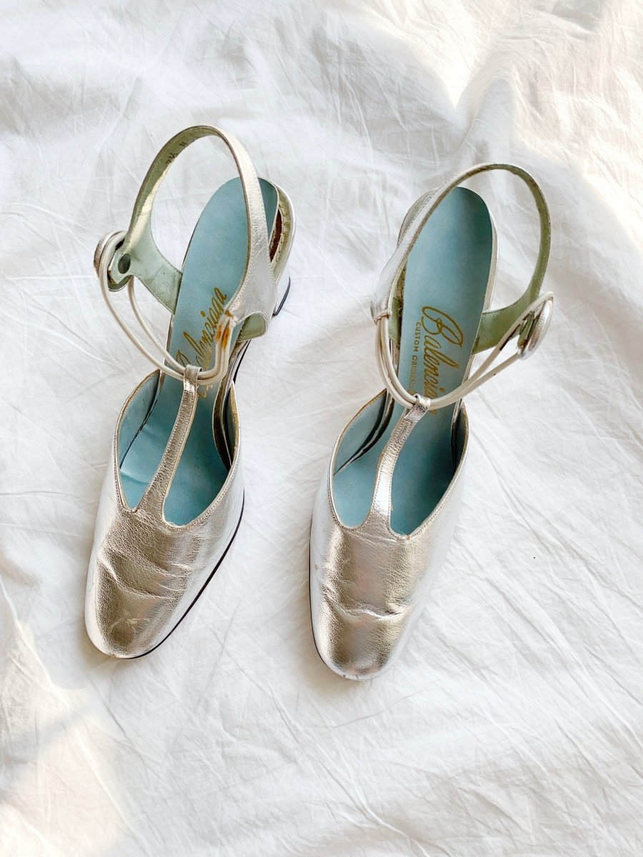 Silver Balenciaga heels - WILDE