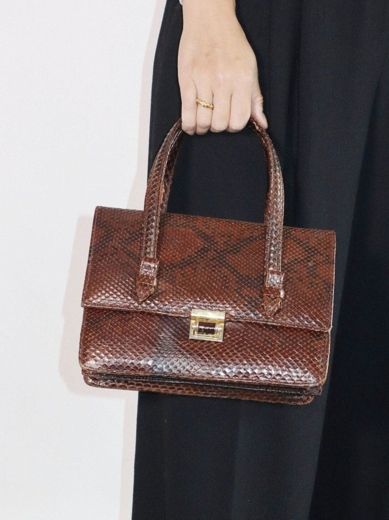 Snakeskin handbag - WILDE
