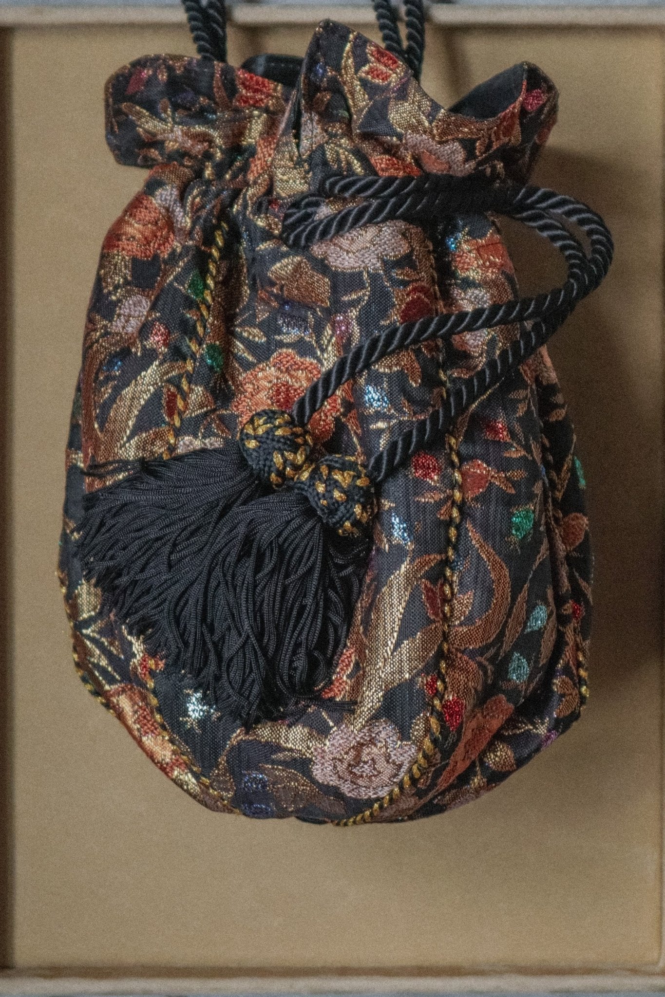 Victor Costa Floral Tassel Handbag - WILDE