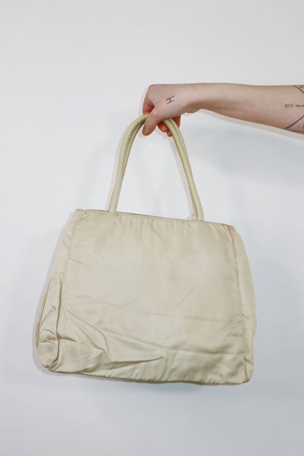 White Prada nylon tote bag - WILDE