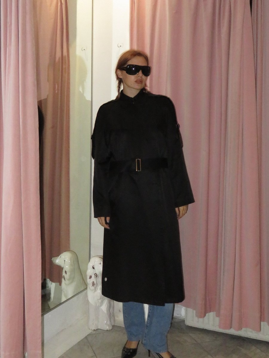 Yves Saint Laurent black trench - WILDE