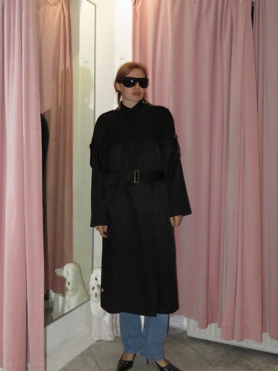 Yves Saint Laurent black trench - WILDE