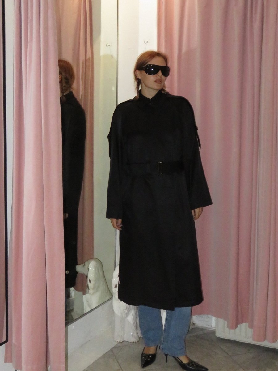 Yves Saint Laurent black trench - WILDE