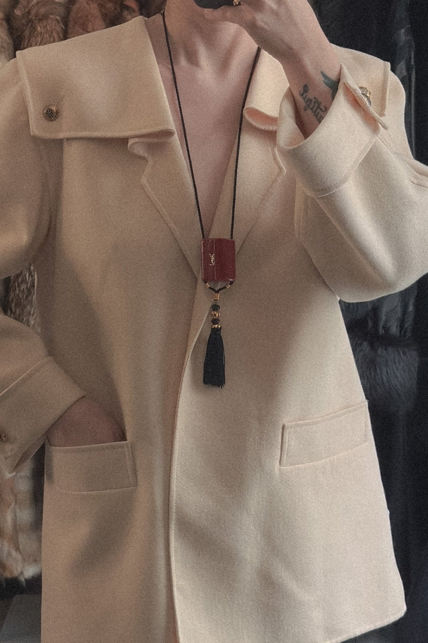 Yves Saint Laurent Opium Perfume Tassel Necklace - WILDE