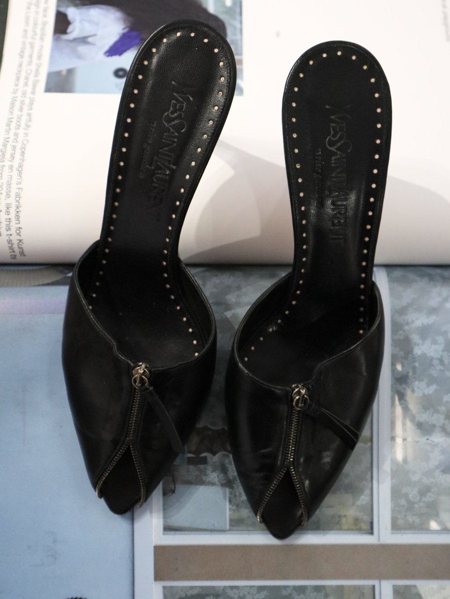 Yves Saint Laurent zip heels - WILDE