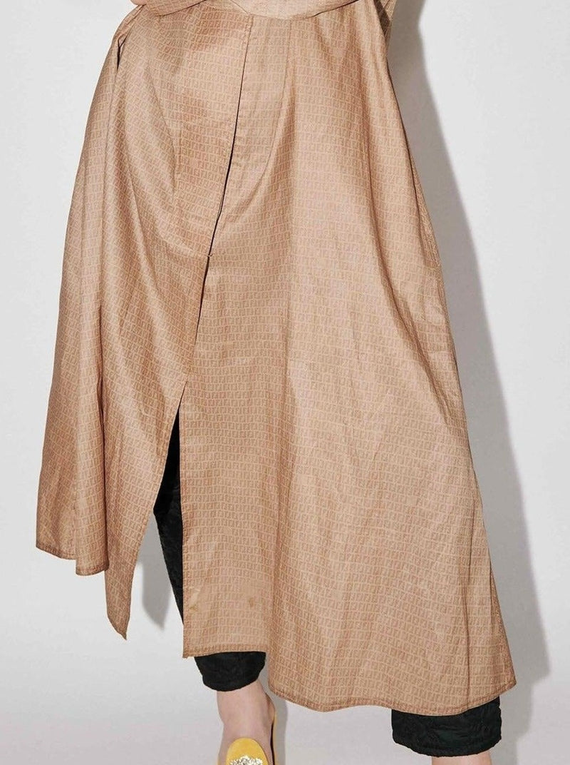 Vintage Fendi zucca print dress coat